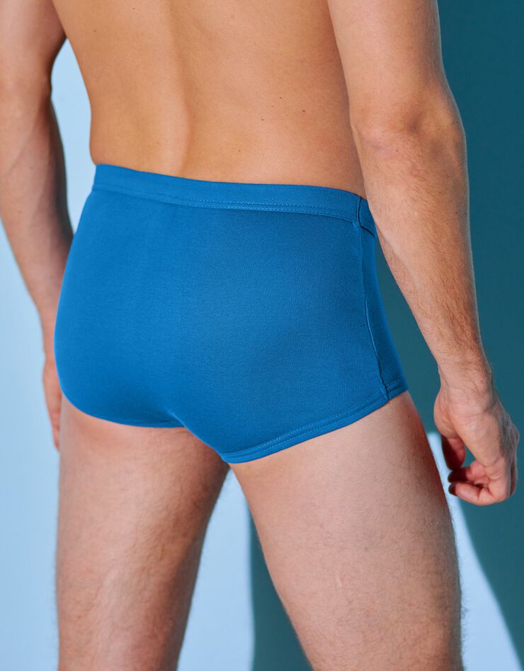 Slip ouvert taille haute - lot de 3 (bleu) Slip ouvert taille haute - lot de 3 (bleu)