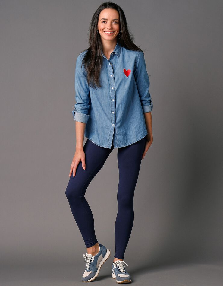 Legging maille jersey (marine) Legging maille jersey (marine)