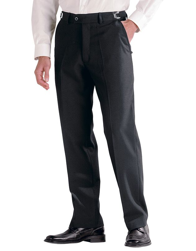 Pantalon taille réglable sans pince - polyester (noir)