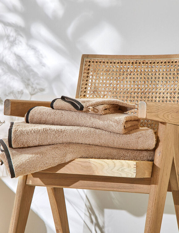 Eponge unie 540g/m2 confort luxe, collection "Intemporelle" (beige)