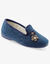 Pantoufles fleurs (bleu indigo)