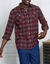 Chemise carreaux flanelle - lot de 3 (vert + bordeaux + marine)