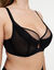 Soutien-gorge enveloppant en maille et dentelle "Play"- avec armatures (noir)
