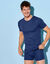 T-shirt sous-vêtement homme col rond - lot de 3 (marine)