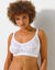 Soutien-gorge dentelle grand maintien, sans armatures (blanc)