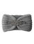 Headband en maille avec bijou (gris)