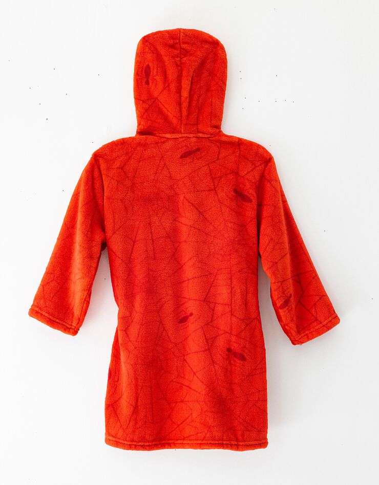 Robe de chambre enfant capuche Spider-Man® personnalisable - polaire (rouge)