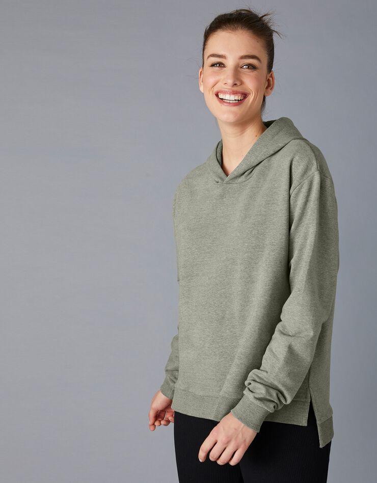 Sweat à capuche, molleton gratté (vert olive) Sweat à capuche, molleton gratté (vert olive)