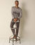 Pyjama coton rayé manches longues (gris)
