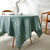 Nappe damassée feuillages Colombine® (eucalyptus)