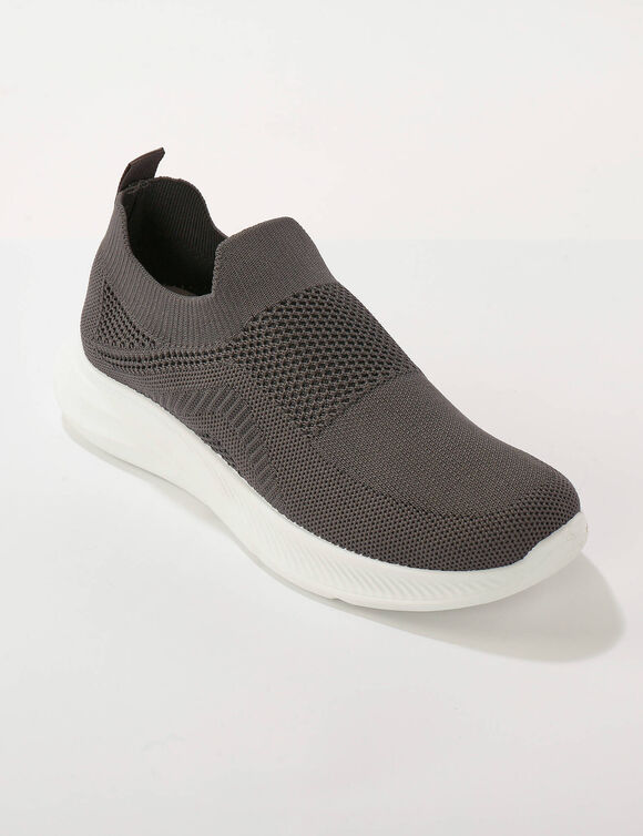 Baskets l&eacute;g&egrave;res &agrave; enfiler textile mesh   (gris)