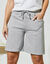 Bermuda molleton gratté (gris chiné)