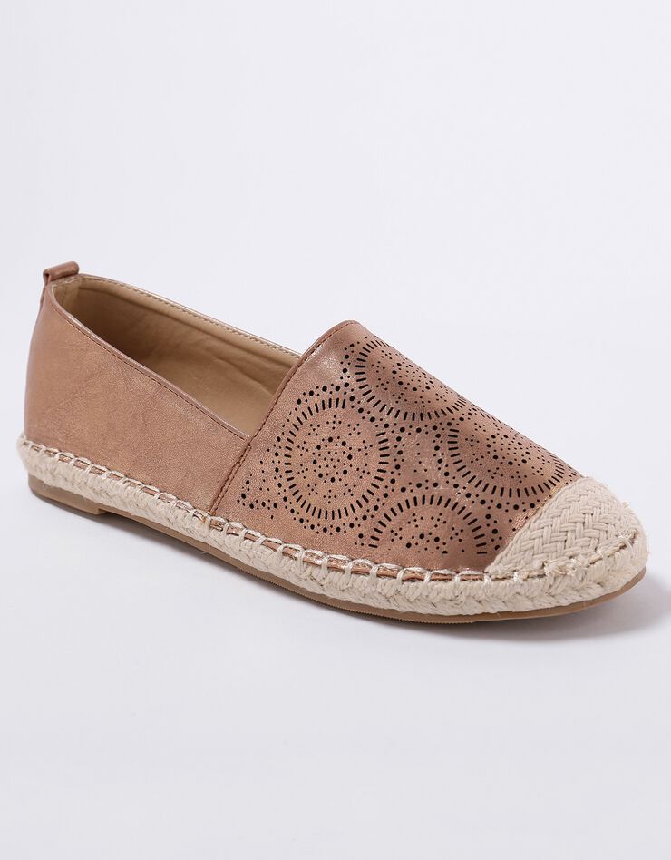 Espadrilles perforées irisées (bronze)