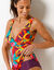 Haut de tankini forme foulard imprim&eacute; Cayetana - coques amovibles (multicolore)