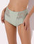 Gainette microfibre et guipure Rima - lot de 2 (tilleul)