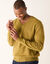 Pull col V 80% laine (vert mousse)