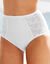 Gainette ventre plat microfibre tulle brodé Sienne - lot de 2 (blanc)