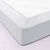 Drap-housse uni polyester - coton bonnet 32 cm (blanc)
