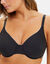 Soutien-gorge moulé microfibre satinée Unseen - avec armatures (noir)
