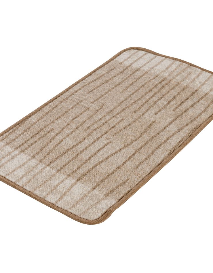 Tapis imprimé lignes (beige) Tapis imprimé lignes (beige)