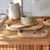 Plateau Oblong bois et rotin, lot de 2 (naturel)