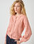 Gilet boutonné, maille pointelle (rose poudré)