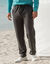 Pantalon jogging molleton bas droits (anthracite chiné)