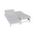 Drap-housse uni sommier articulé flanelle bonnets 26 cm (gris perle)