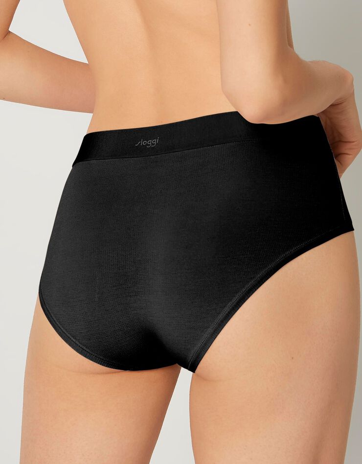 Culotte maxi taille unique extensible noire Go Allround - Lot de 2 (noir) Culotte maxi taille unique extensible noire Go Allround - Lot de 2 (noir)