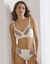 Culotte microfibre tulle brodé Caminata (ivoire)