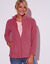 Veste polaire zippée manches longues (prune)