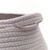 Panier bicolore rond corde coton (gris perle)