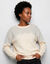Pull loose en jacquard, toucher doux (&eacute;cru / argent&eacute;)