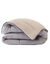 Couette microfibre micro imprimé graphique 400 g/m² (gris / jaune)