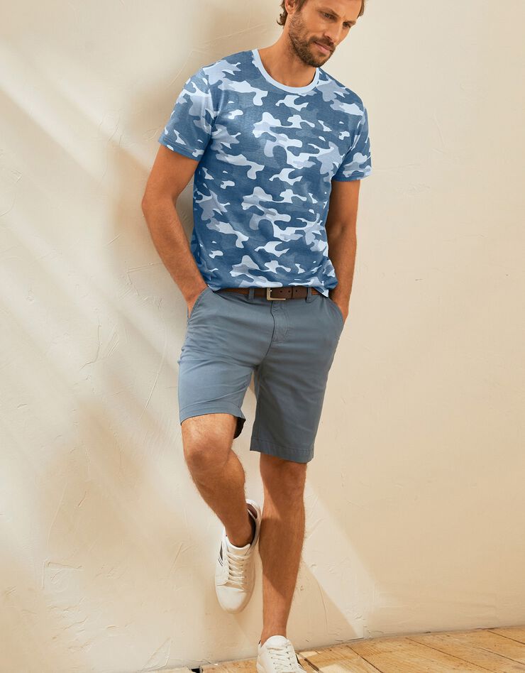 Tee-shirt imprimé camouflage (bleu) Tee-shirt imprimé camouflage (bleu)
