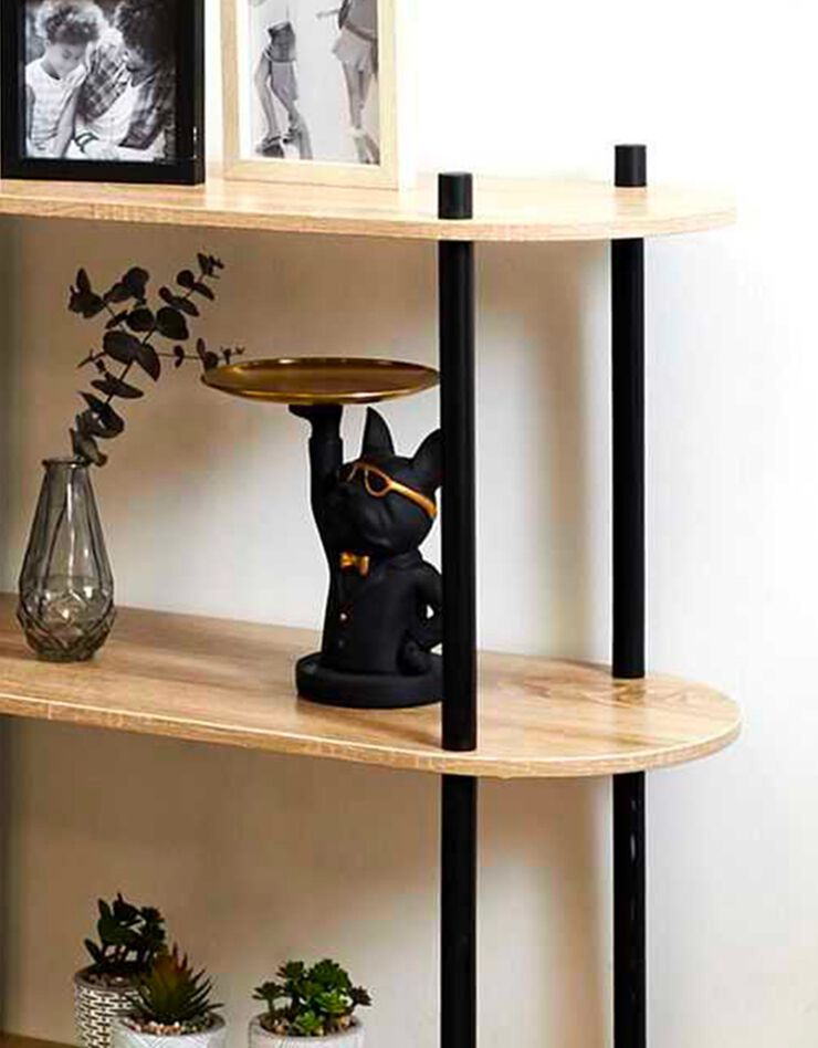 Etagère ovale NEODE - 3 niveaux (naturel)