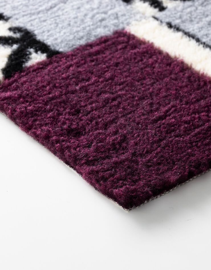 Tapis de bain motif ethnique (prune) Tapis de bain motif ethnique (prune)