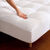 Surmatelas Qualigel forme housse matelas épais bonnet 30 cm (blanc)