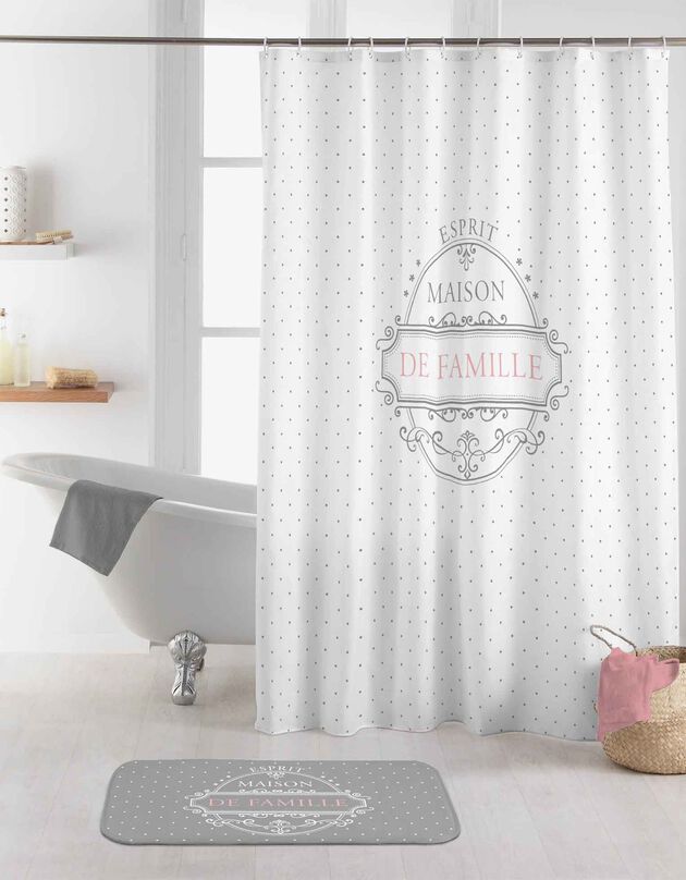 Rideau de douche imprimé Maison de famille (imprimé)