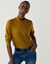 T-shirt col montant manches longues (vert olive)