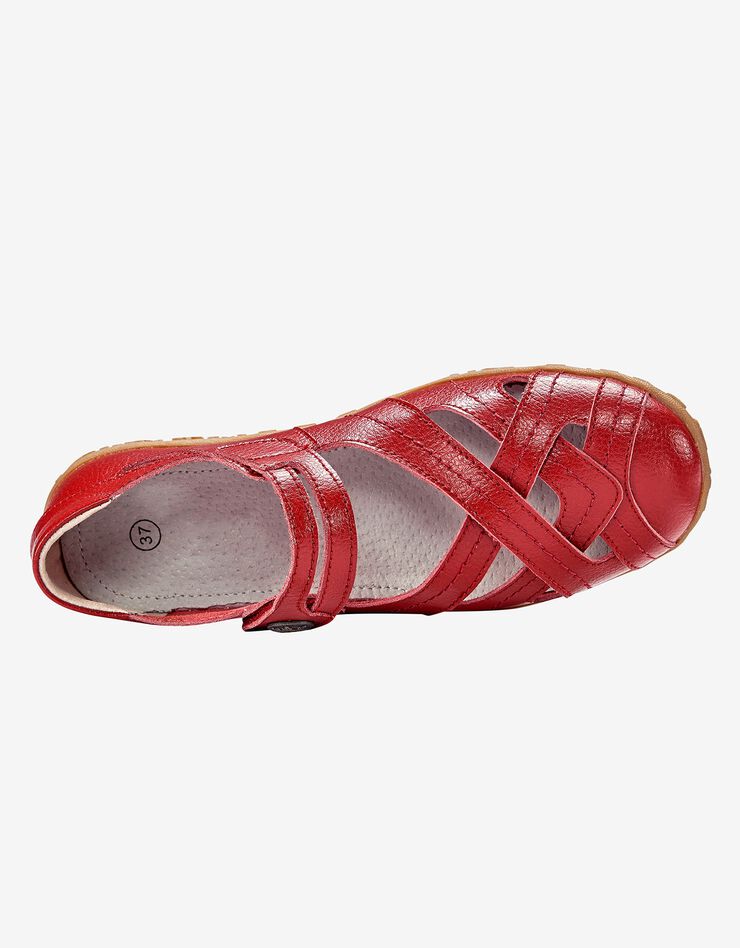 Babies confort en cuir ultra-souple - rouge (rouge) Babies confort en cuir ultra-souple - rouge (rouge)