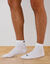 Chaussettes Quarter - lot de 3 paires (blanc)