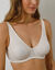 Soutien-gorge forme minimiseur en maille effet tatoo - avec armatures (ivoire)