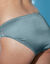 Culotte maille satin&eacute;e et dentelle Avila - lot de 2 (ardoise + lagon)