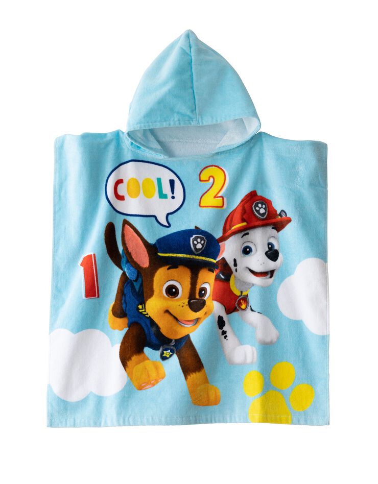 Poncho de bain enfant Pat'Patrouille® à capuche (bleu)