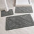 Tapis de bain losanges (gris)