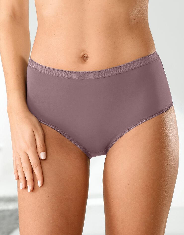 Culotte maxi basique - lot de 3 (corail + bleu + mauve)