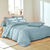 Linge de lit uni polyester-coton Colombine (céladon)