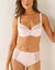 Culotte maxi coton dentelle unie Coria - lot de 2 (poudre)