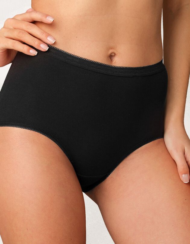 Culotte super maxi basique - lot de 3 (noir)